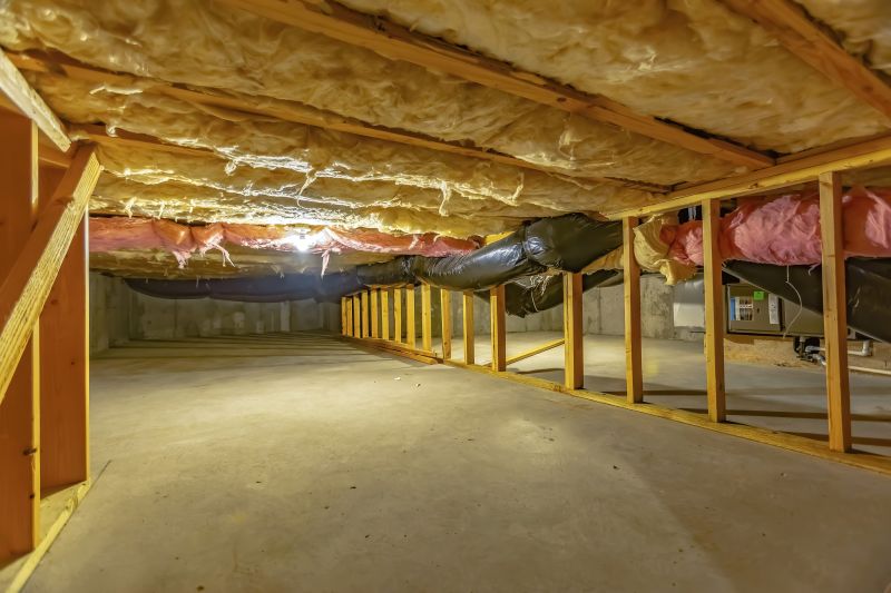 Completed Crawlspace with Insulation
